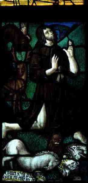 St. John the Baptist in the Wilderness, z Rouen, polovina 16. století (vitráže) od French School