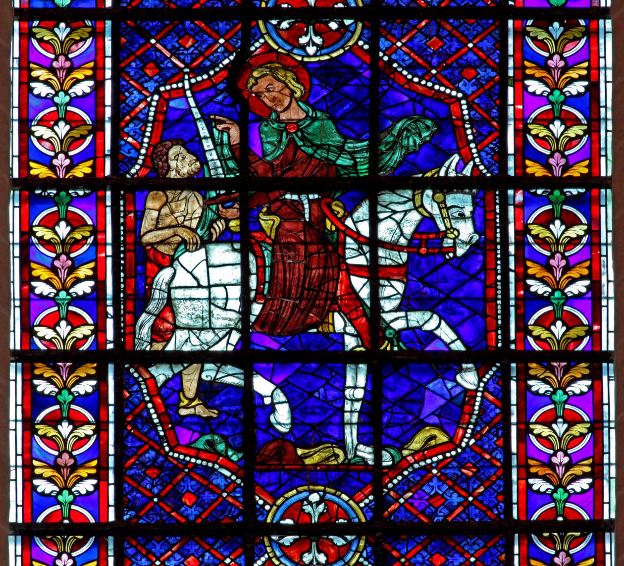 Svatý Martin - rozděluje svůj plášť (w109) od French School