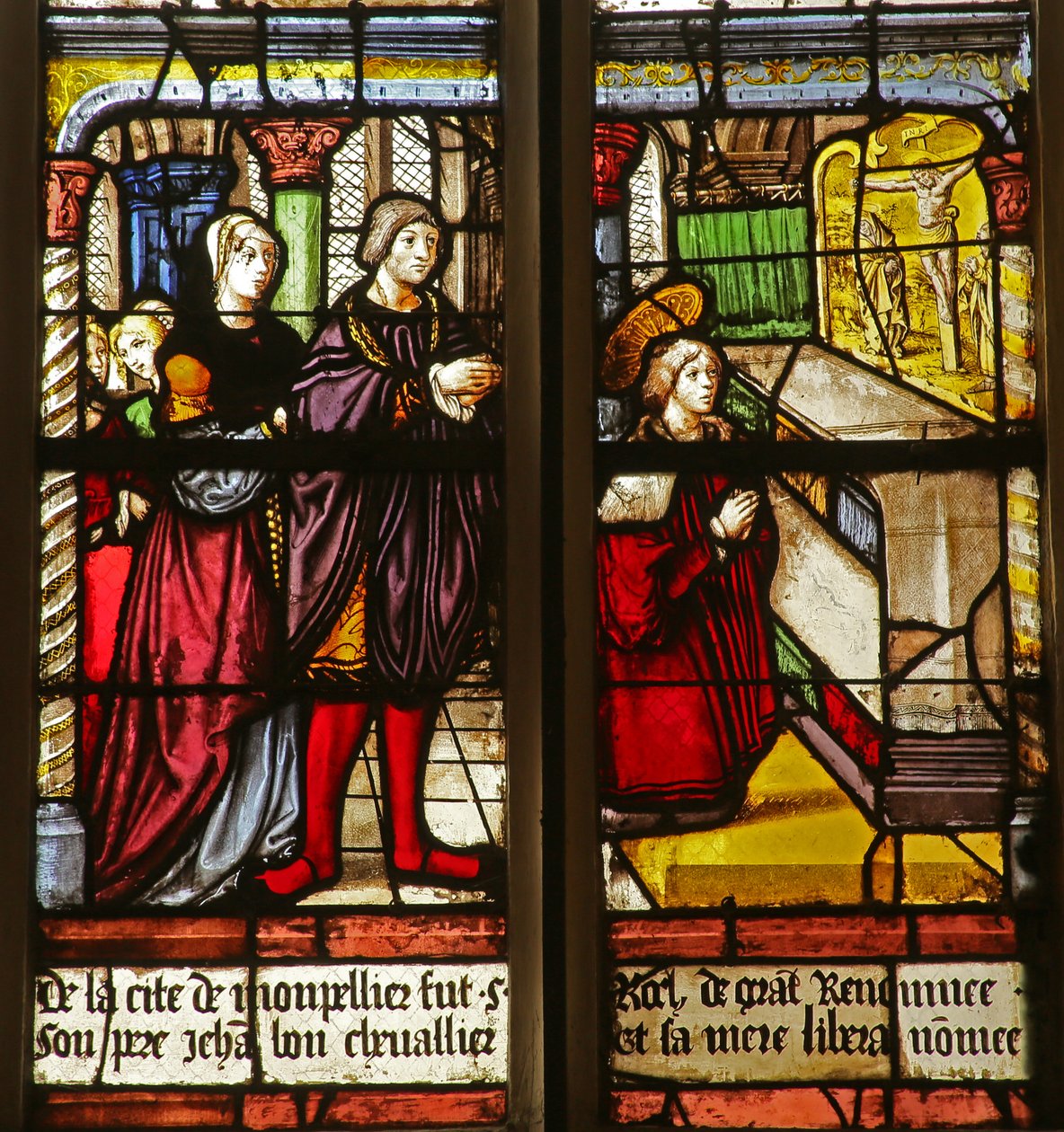St Roche jako zbožné dítě od French School