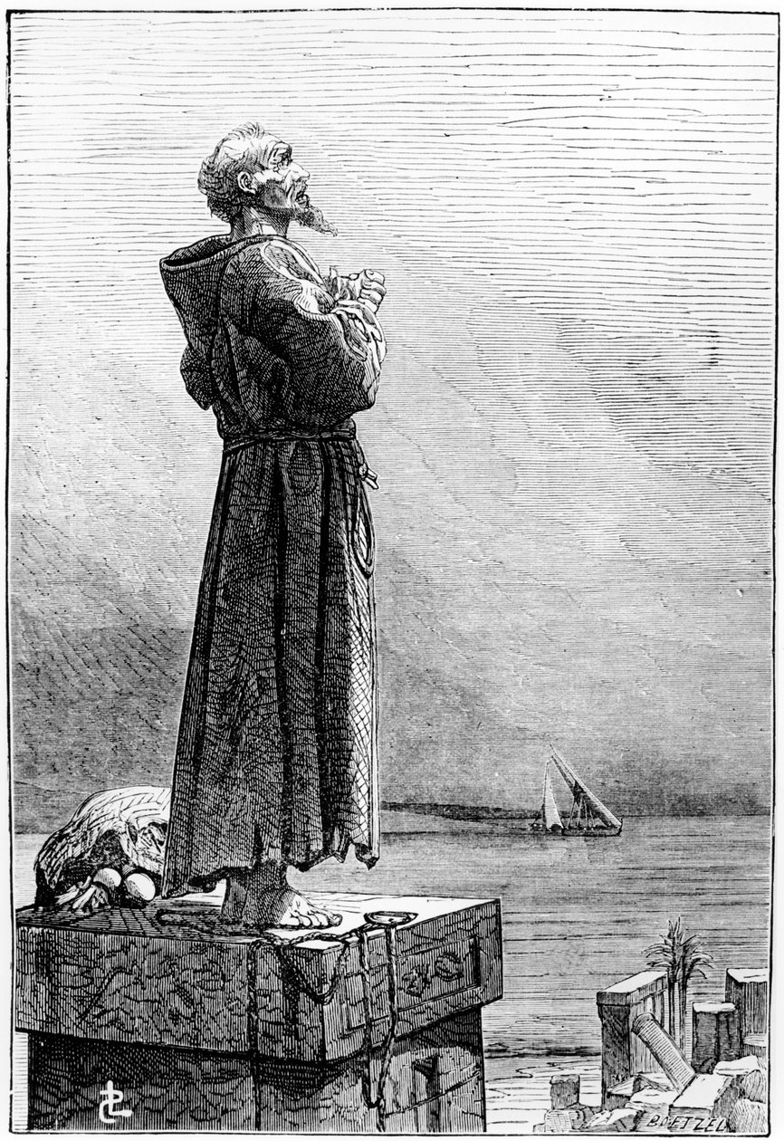 St Simeon Stylites, konec C19 od French School