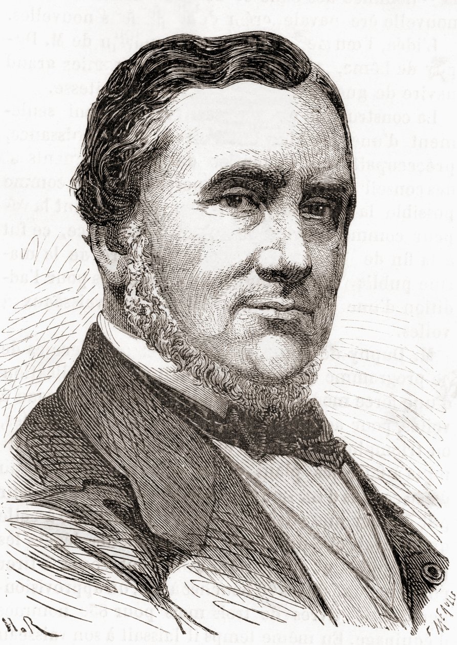 Stanislas Charles Henri Dupuy de Lôme, z knihy Les Merveilles de la Science, vydané kolem roku 1870 (rytina) od French School