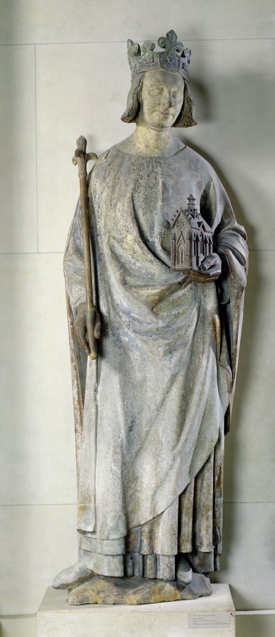 Socha Karla V. (1338-80) francouzský král, 1365-80 (viz také 210386) od French School
