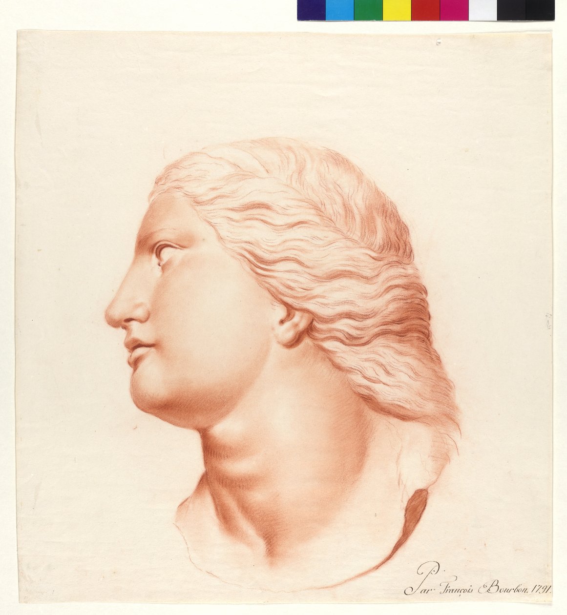 Studie podle sochy (dcera Niobe) od French School
