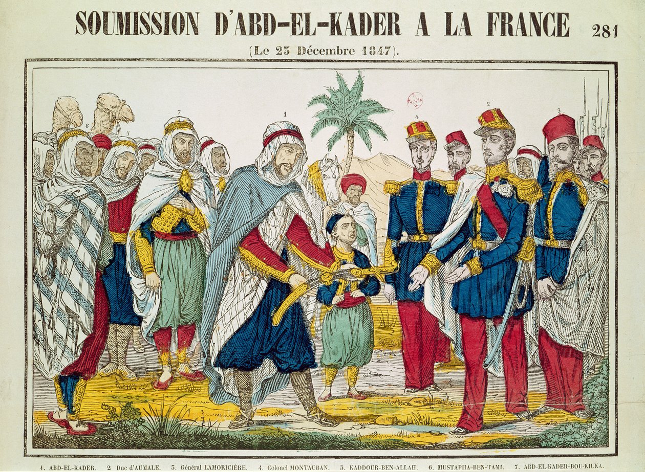 Podvolení Abd el-Kadera (1808-83) Henrimu d