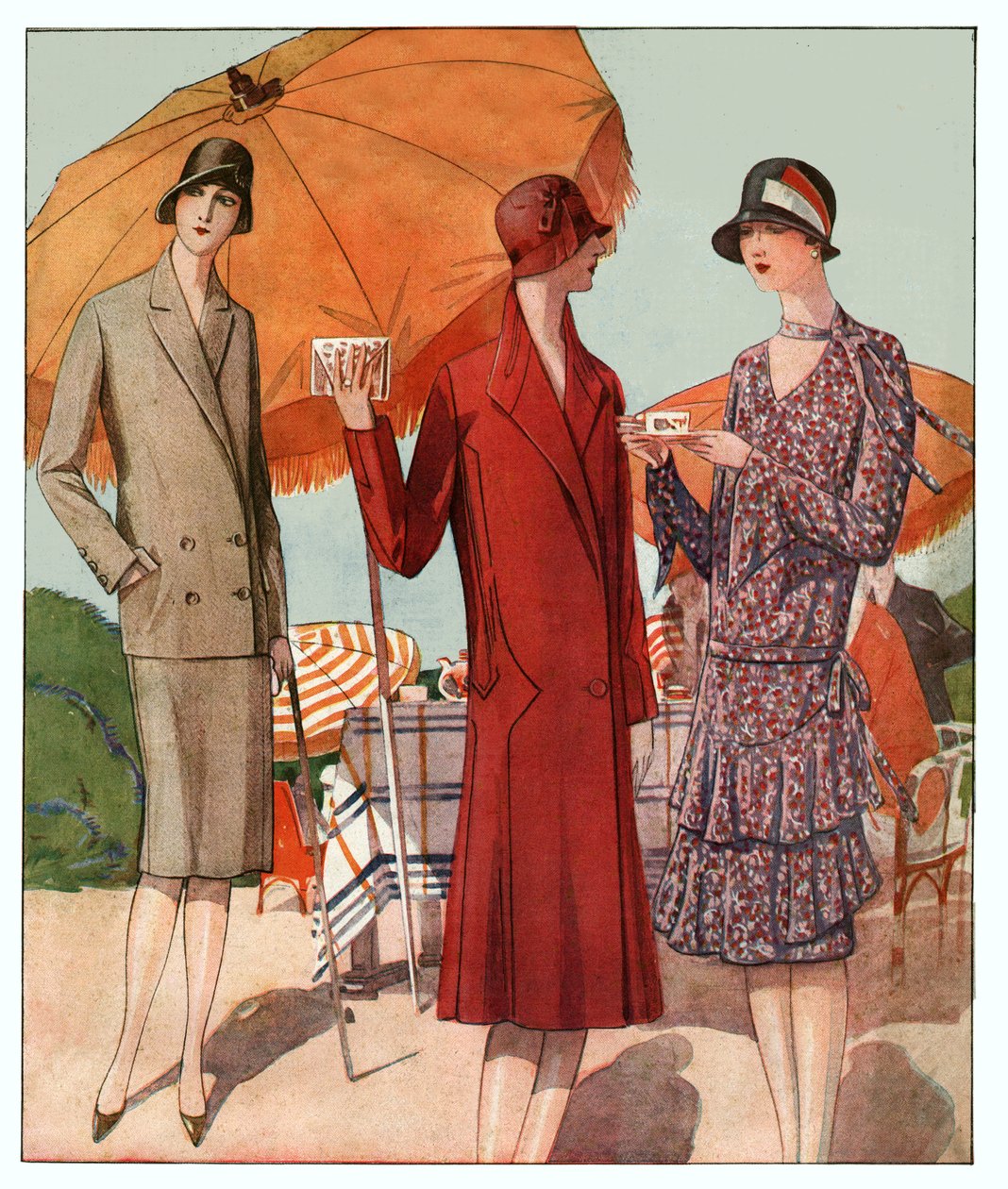 Letní kabát. (Ilustrace od French School