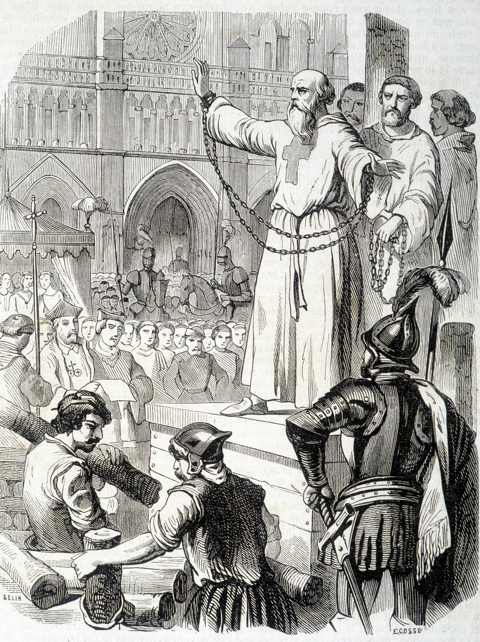 Torment of the Templars (1314) - v „Histoire de France“ od L.-P. Anquetil od French School