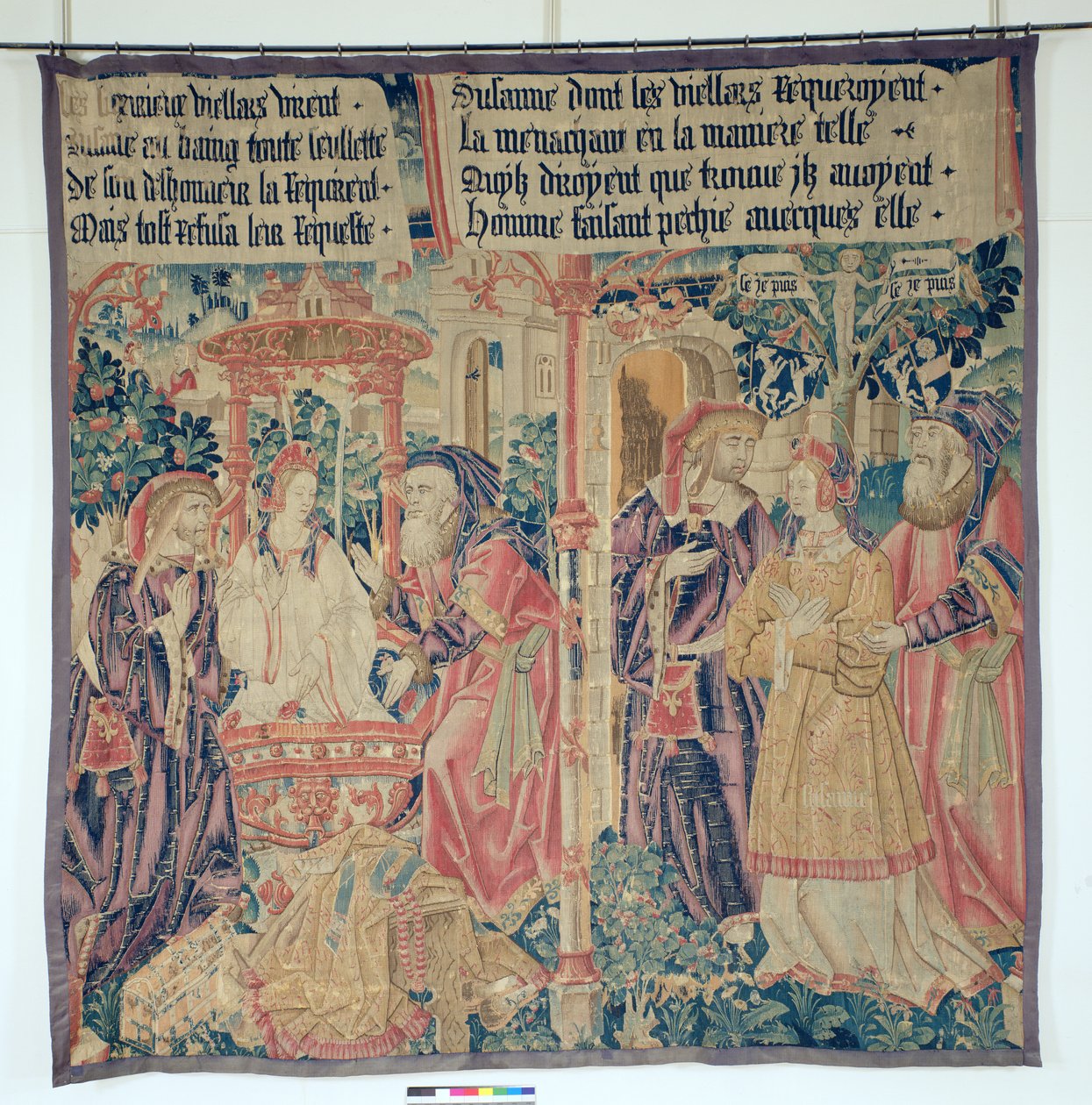 Susanna a starší, ústřední panel z Příběhu Susanny od French School