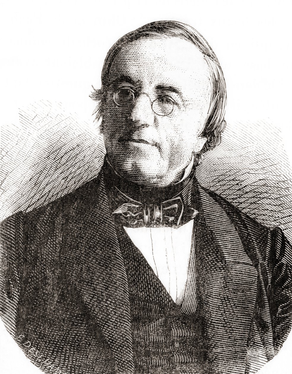 Švýcarský fyzik Auguste Arthur de la Rive, z Les Merveilles de la Science, pub. 1870. od French School