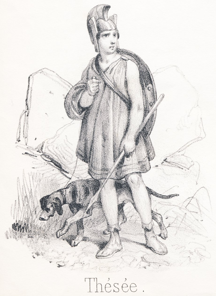T Thesee: Syn Egee, král Athén a Aethry Osvobodil Athény před netvorem jménem Minotaur od French School