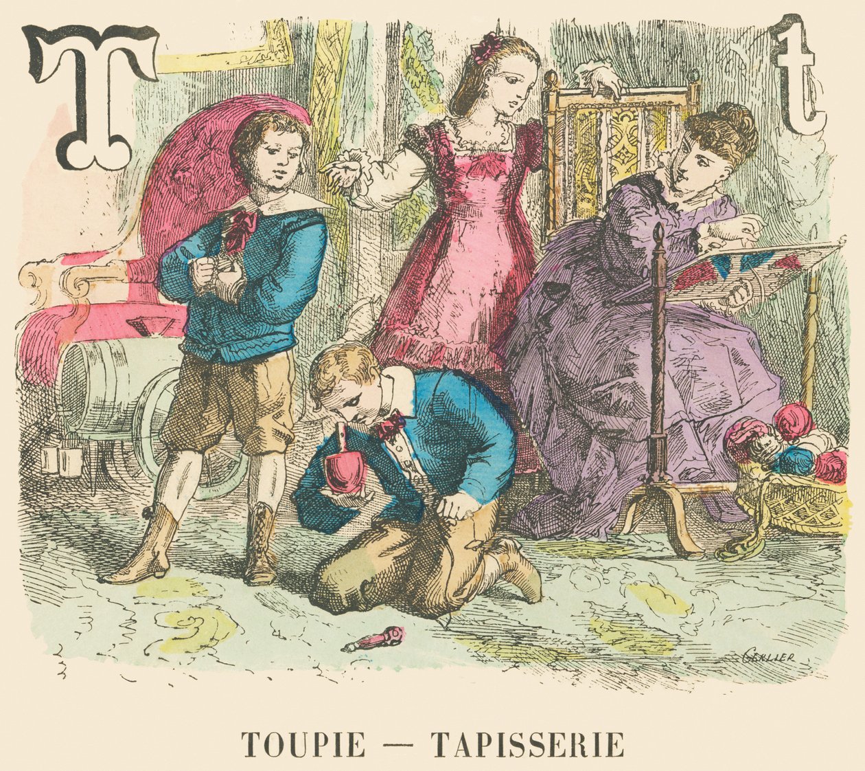 T: Top — Gobelín od French School