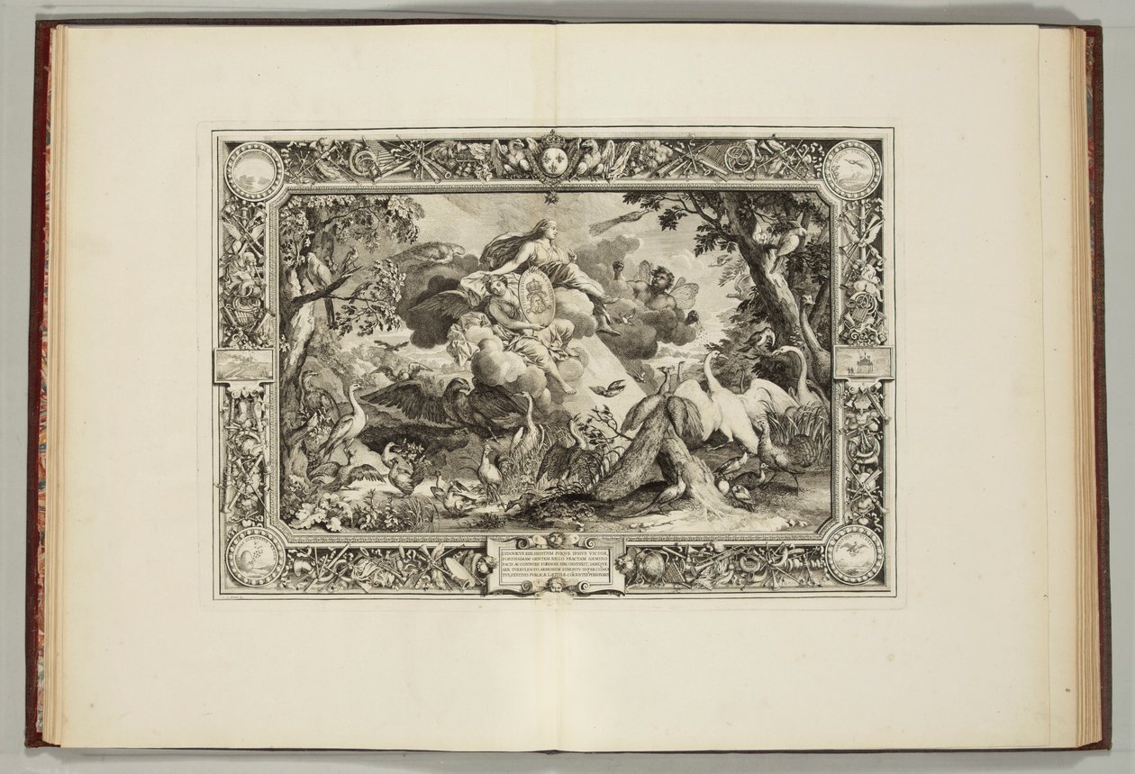 „Královské tapisérie, kde jsou zastoupeny čtyři živly a čtyři roční období“ od Andre Felibien, 1670 od French School