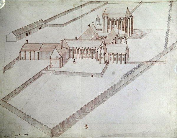 Opatství Saint-Martin-aux-Bois od French School