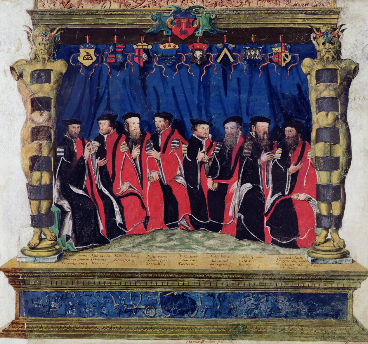 Konšel z Toulouse, 1554-55 od French School