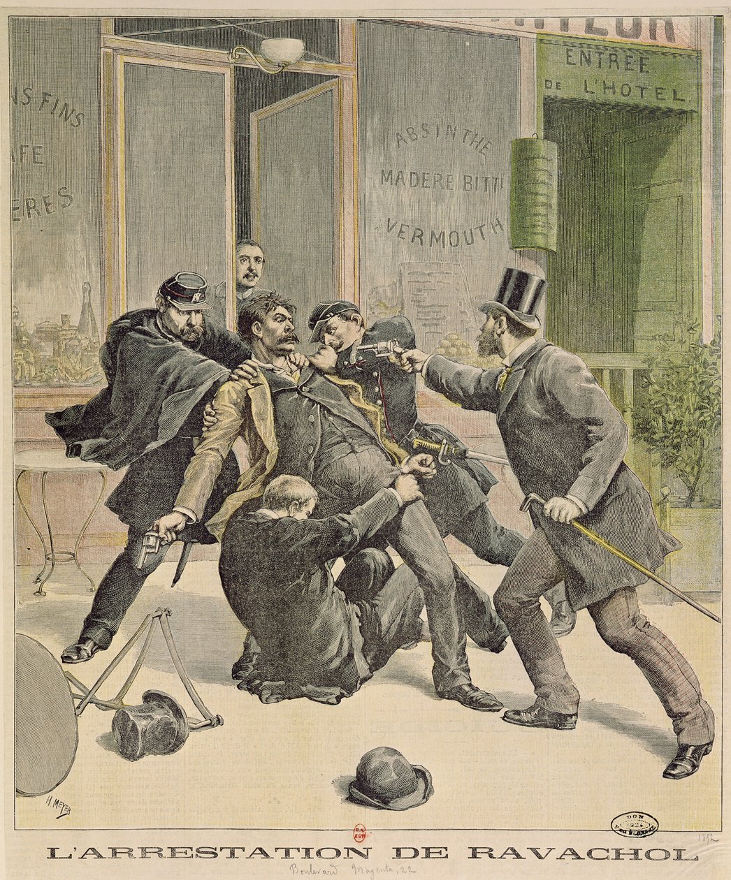 The Arrest of Ravachol, přední strana 