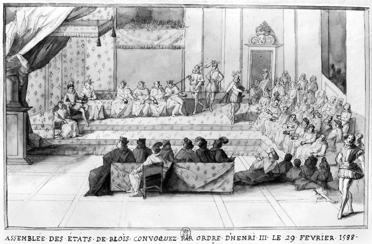 Stavovské shromáždění v Blois svolané 29. února 1588 francouzským králem Jindřichem III. (1551-89), po roce 1588. od French School