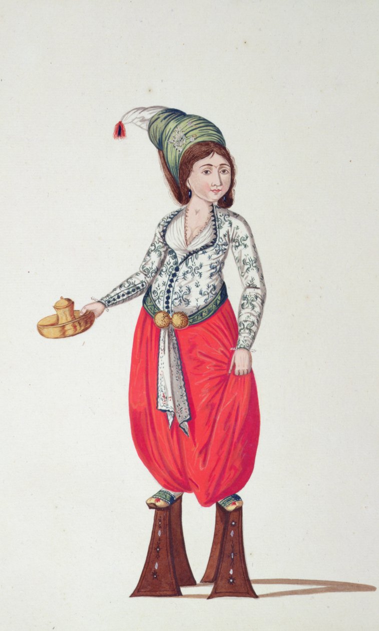 Lázně, osmanské období, třetí čtvrtina 18. století (čb na papíře) od French School