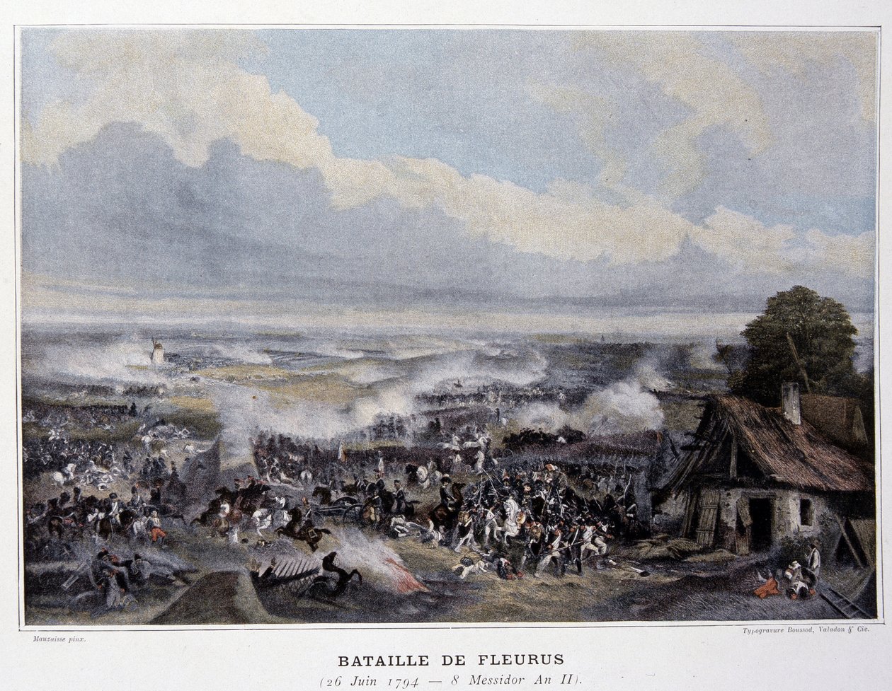 Bitva u Fleurus v roce 1794 - v „napoleonských bitvách“, konec 19. od French School