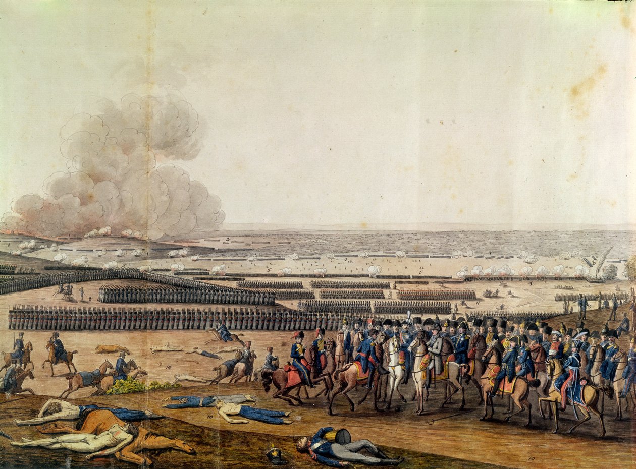 Bitva o Moskvu, 7. září 1812 (detail) od French School