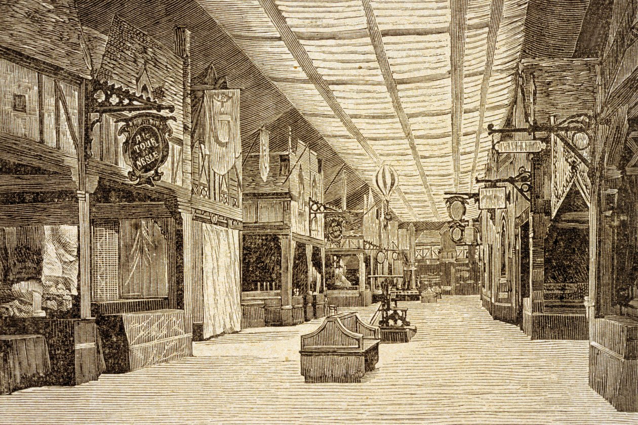 Bazar de la Charité v Paříži před požárem 4. května 1897 od French School