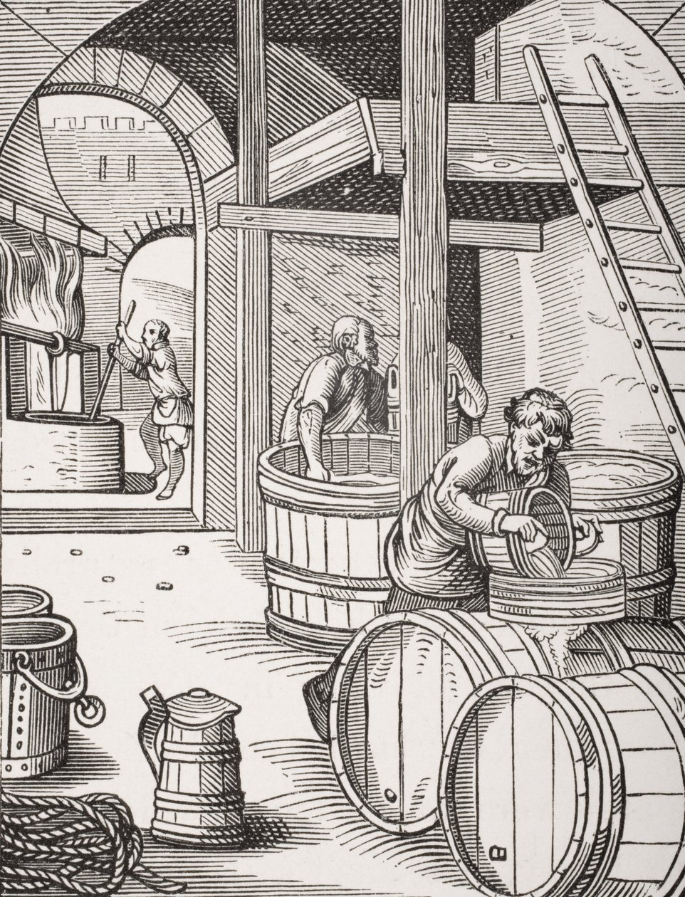Sládek, po ilustraci ze 16. století, kterou nakreslil a vyryl Jost Amman (1539–91) z „Le Moyen Age et La Renaissance“ od Paula Lacroixe (1806–84) vydaného v roce 1847 od French School