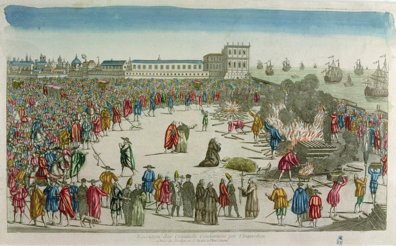 The Burning (barevné rytí) od French School