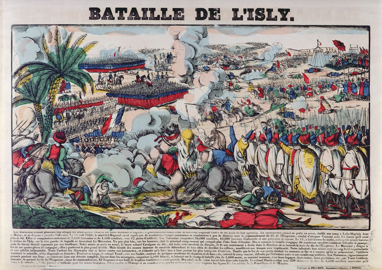 Zajetí družiny Abd-el-Kadera (1808-83) aneb Bitva u Isly 14. srpna 1844, 1844-63 od French School