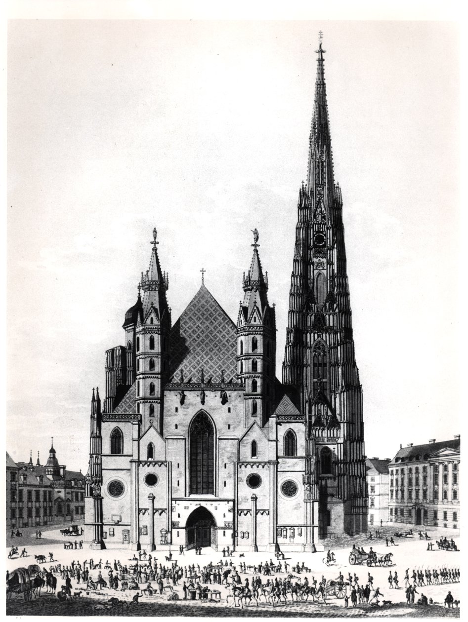 Katedrála svatého Štěpána ve Vídni, 1821 od French School