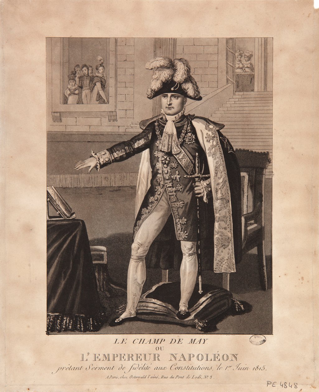 Champ de Mai neboli císař Napoleon přísahající přísahu věrnosti ústavě od French School