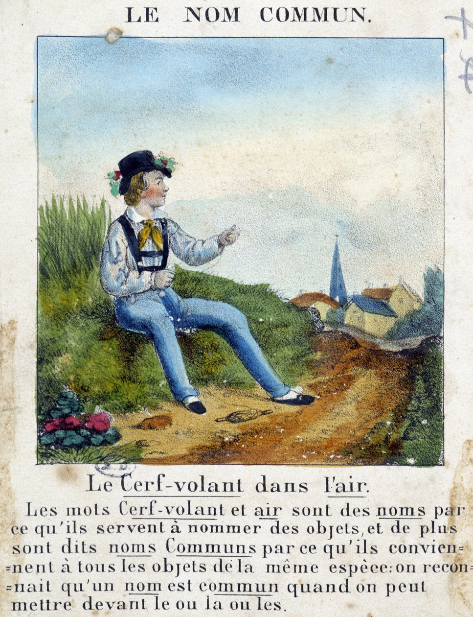 The Common Name (Dítě držící draka) – v „“ Gramatika v obrázcích““ od French School
