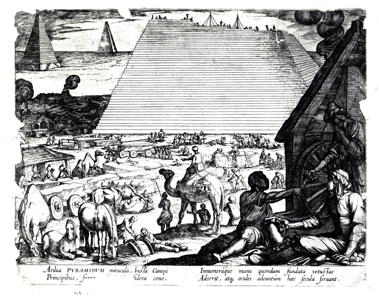 Stavba pyramid od French School