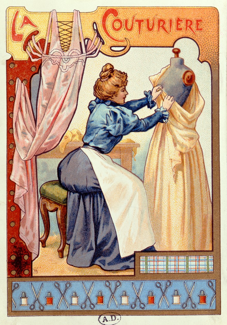 The Couturier, 1899 od French School