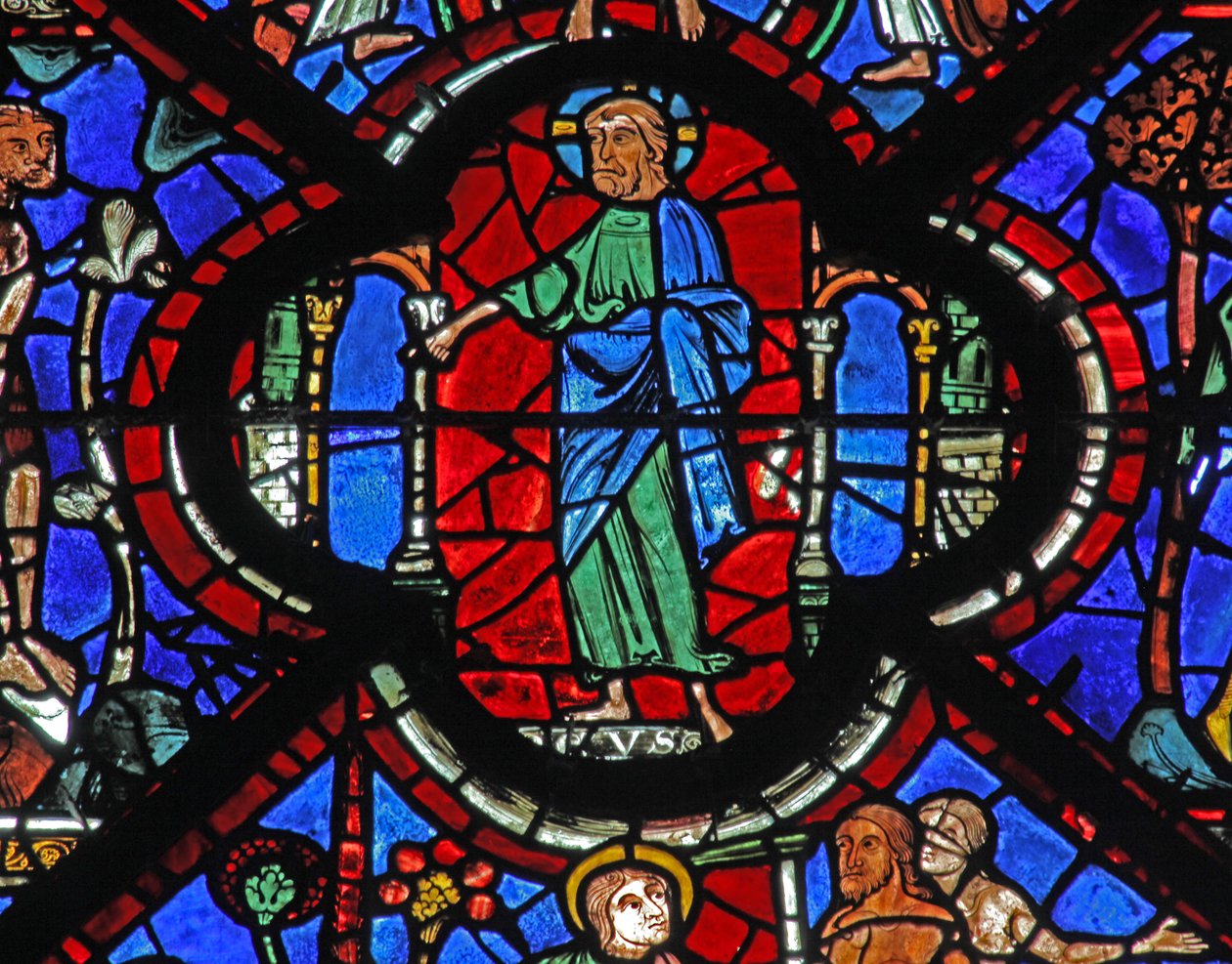 Okno milosrdného Samaritána: Bůh vyslovuje rozsudek za lidstvo – a vykoupení (w44) od French School