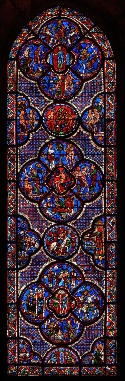 The Good Samaritan window Story and Genesis (w44) od French School