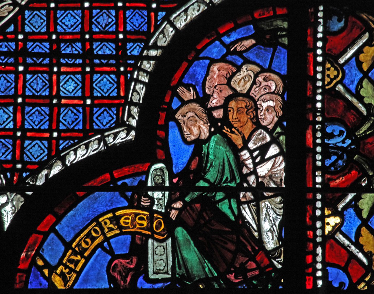 Okno dobrého Samaritána: dárci - obuvníci (w44) od French School