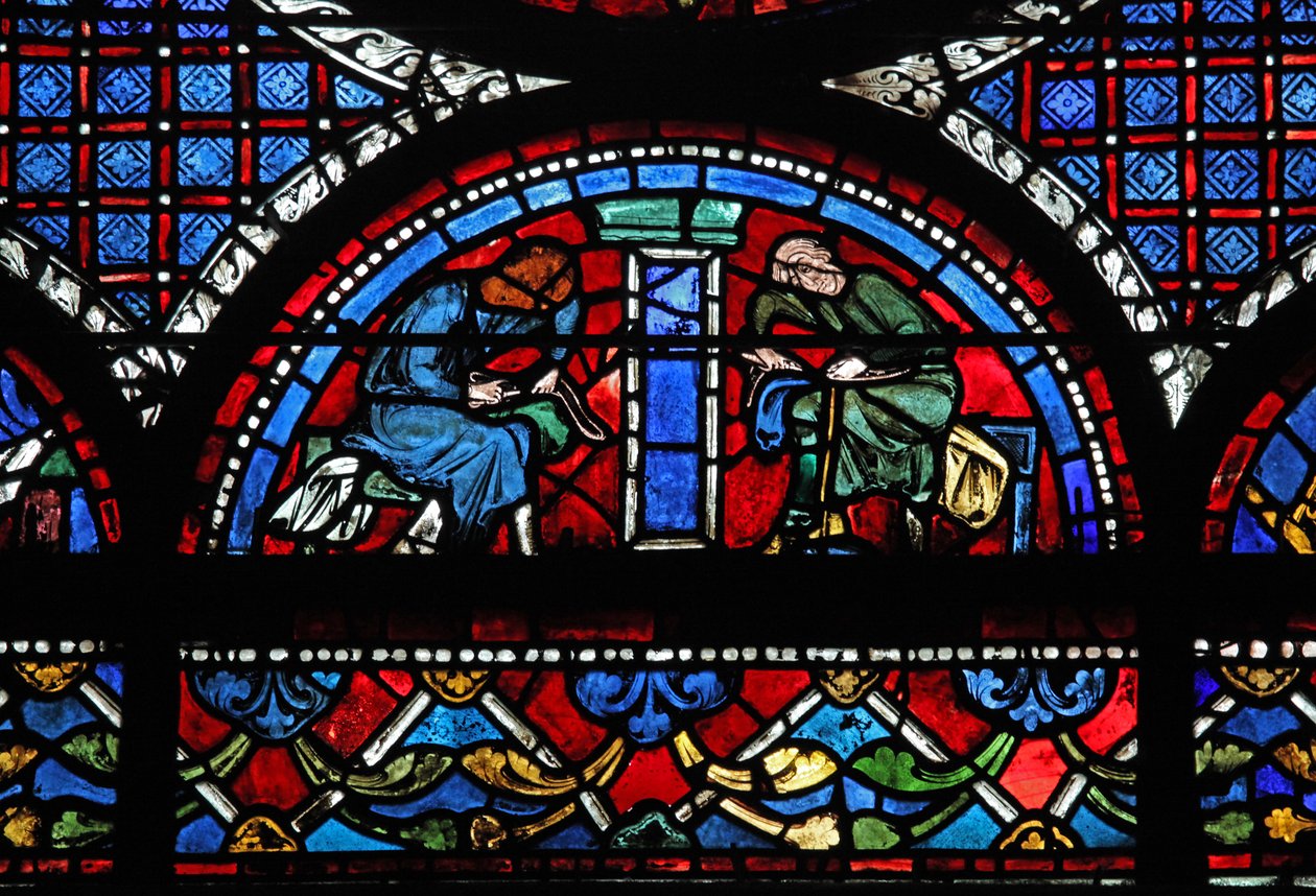 Okno dobrého Samaritána: dárci - obuvníci (w44) od French School