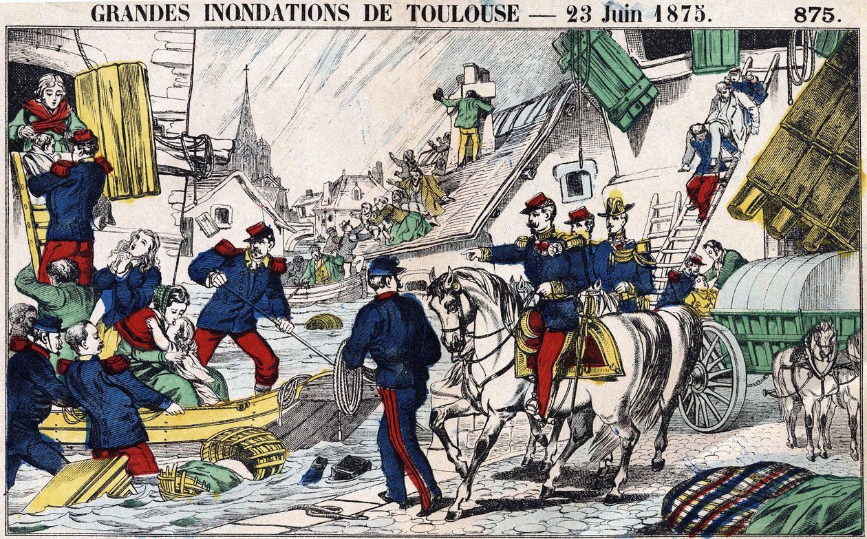 Velké povodně v Toulouse 23. června od French School