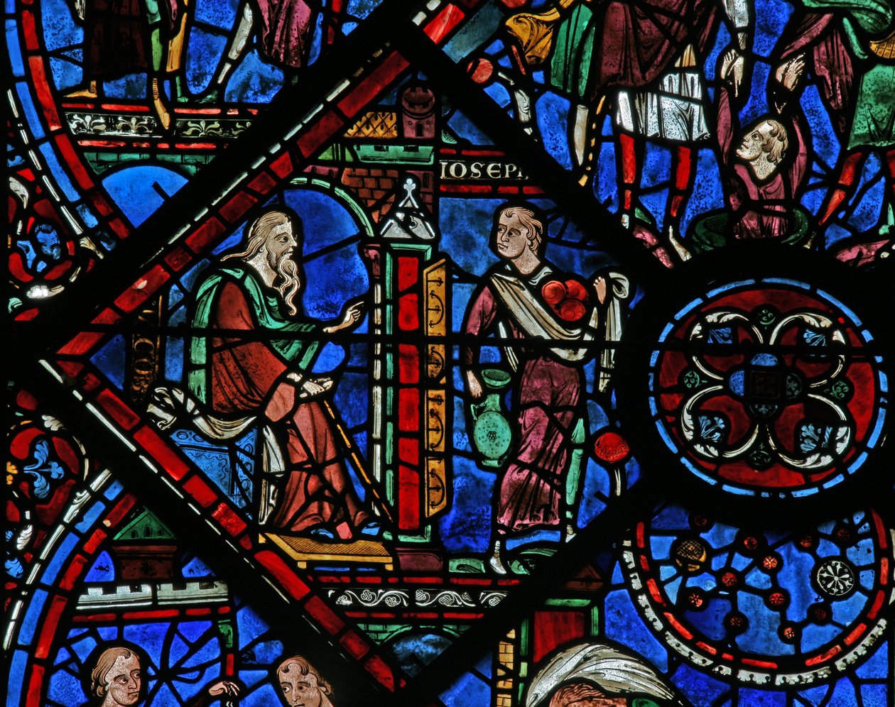 Okno Joseph: Jacob posílá Josefa svým bratrům (w41) od French School