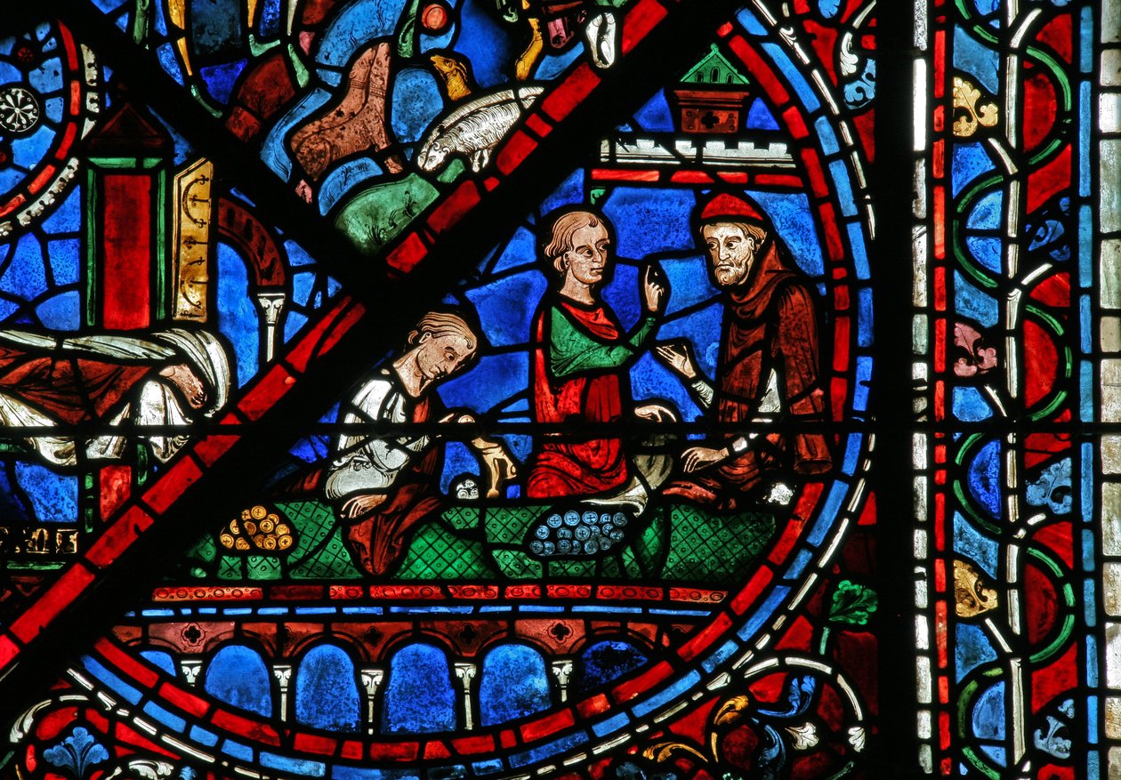 Okno Joseph: Moneychangers (w41) od French School