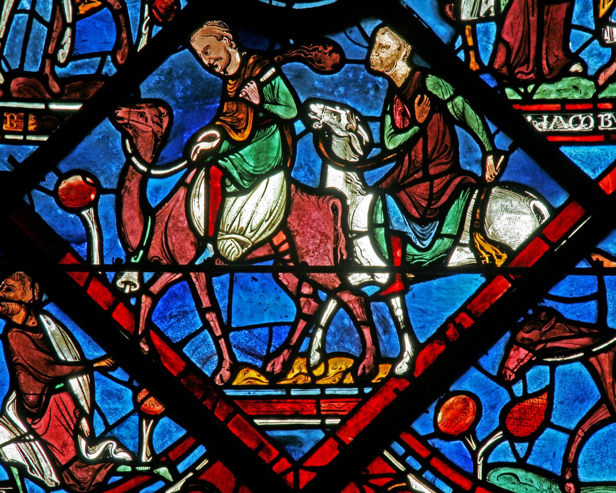 Okno Josef: jeho bratři se vracejí z Egypta (w41) od French School