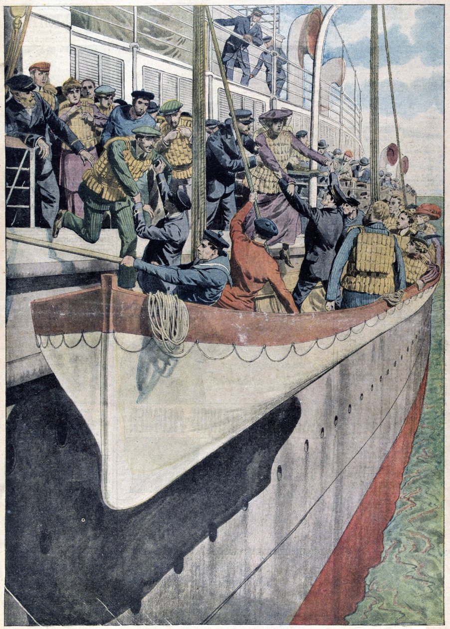 Lekce SS Titanic: Cvičení záchranného člunu na osobním parníku od French School