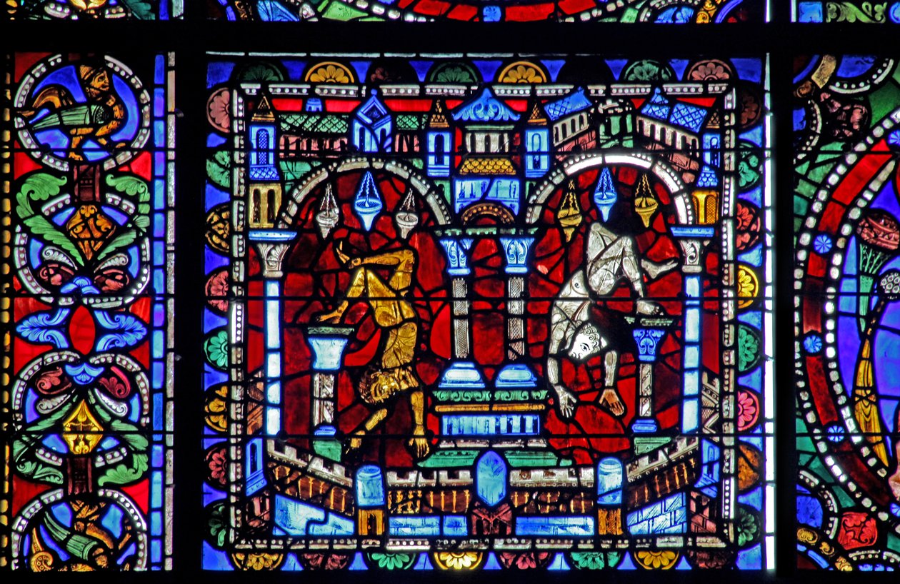 Okno The Life of Christ: Fall of the Idols (w50) od French School