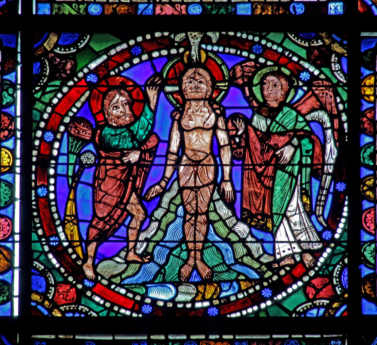 Okno The Life of Christ: Jordan Baptism (w50) od French School
