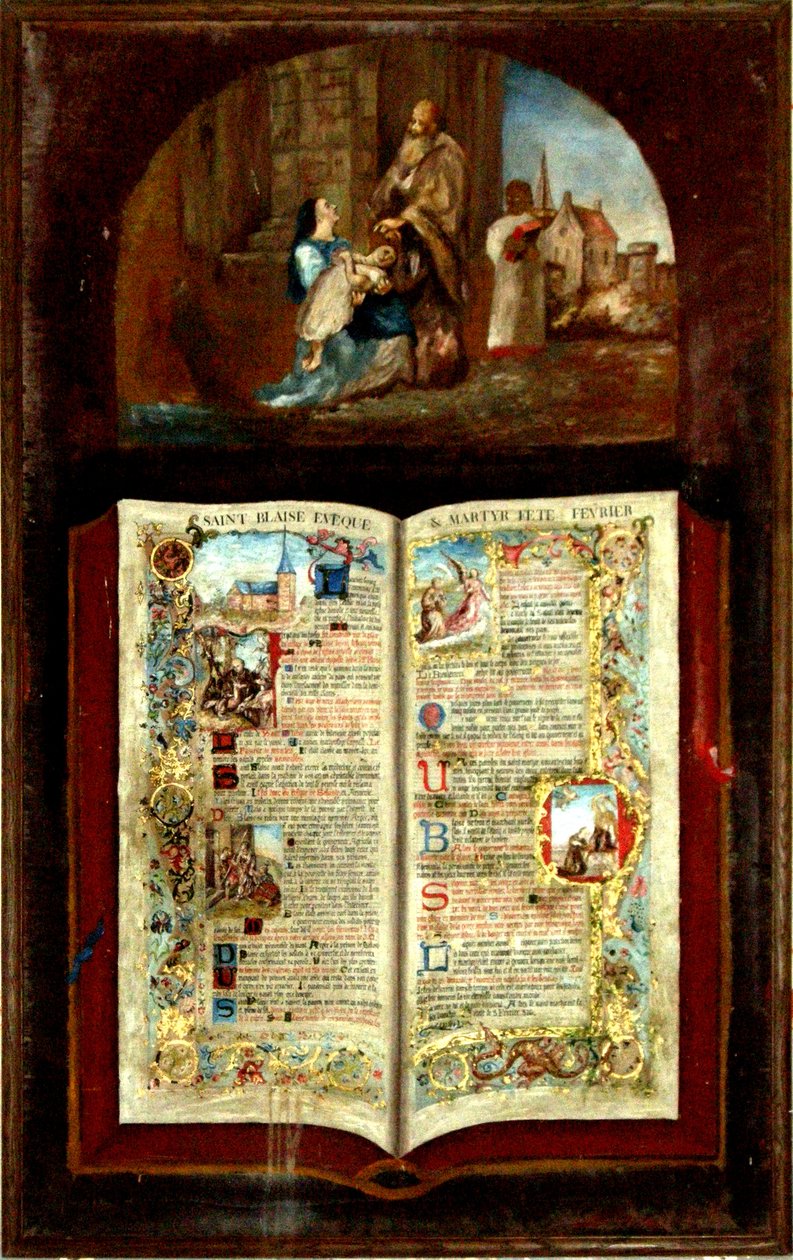 Život svatého Blažeje od French School