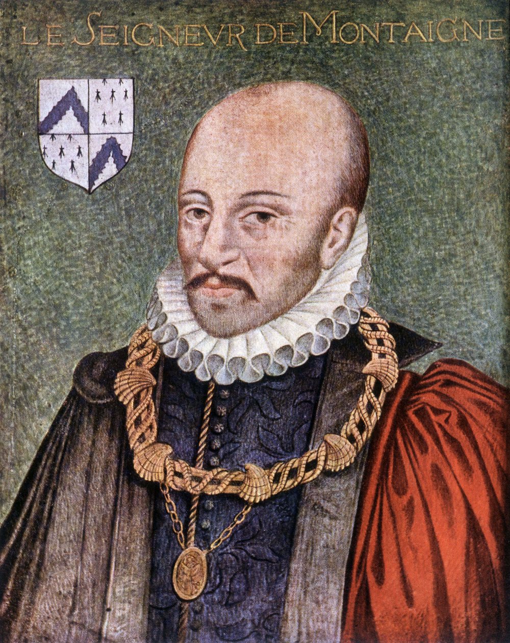 Pán z Montaigne - podle obrazu zachovaného v Musée Condé de Chantilly od French School