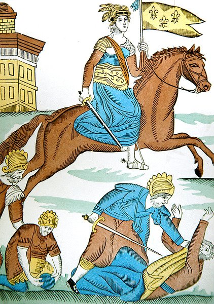 Panna Orleánská, kolem roku 1820 (barevné lito) od French School