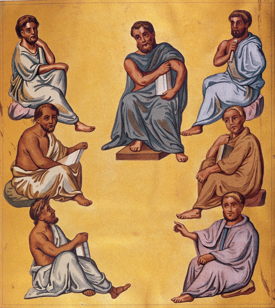 Hlavní lékaři starověku, fascimile z Codex Constantinopolitanus z Dioscorides od French School
