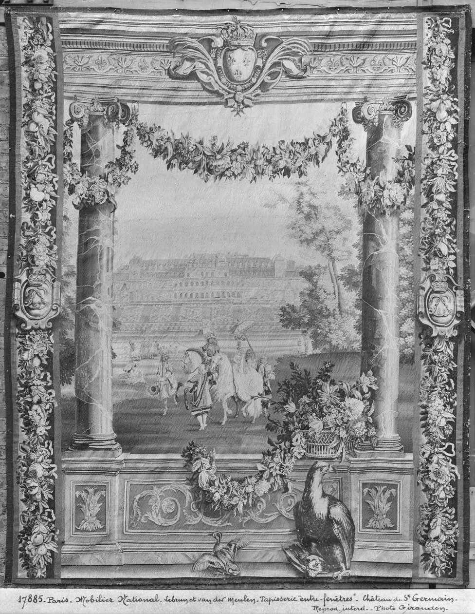 Tapiserie The Months or Royal Residences, Chateau Saint-Germain-en-Laye, kolem 1676-80, továrna na gobeliny (viz také 391187) od French School