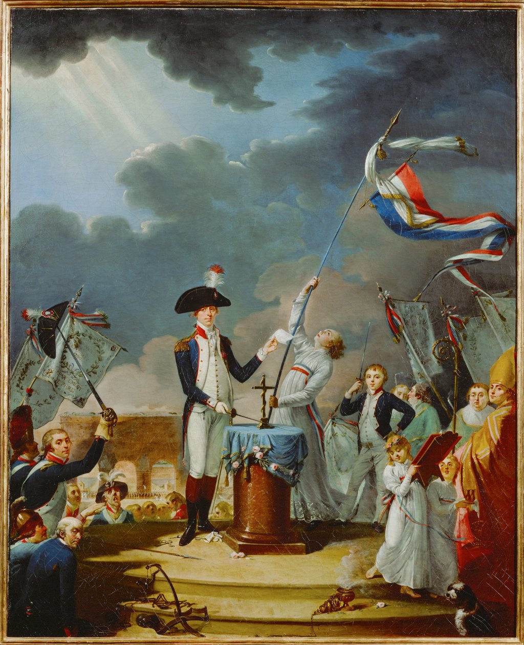 Přísaha generála Lafayetta na oslavách Federace ... od French School