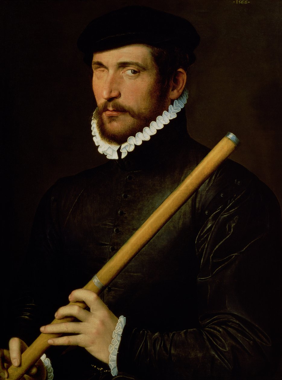 Jednooký flétnista, 1566 od French School