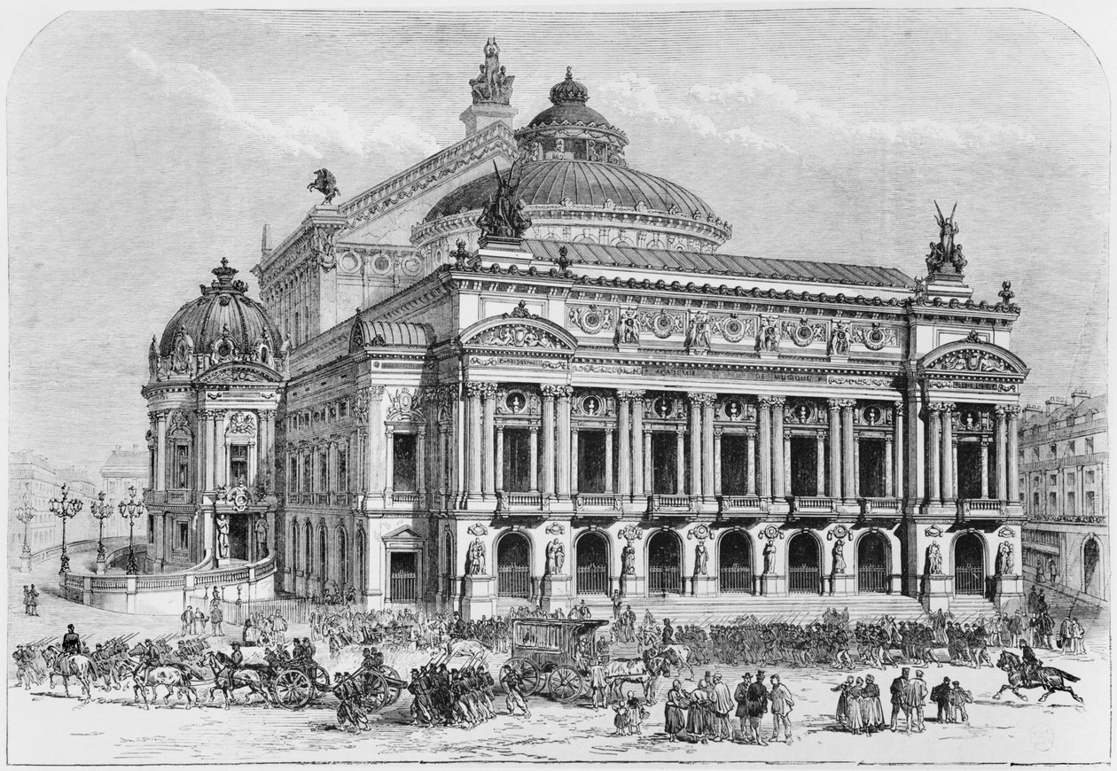 Opera během obléhání Paříže, 1871 od French School
